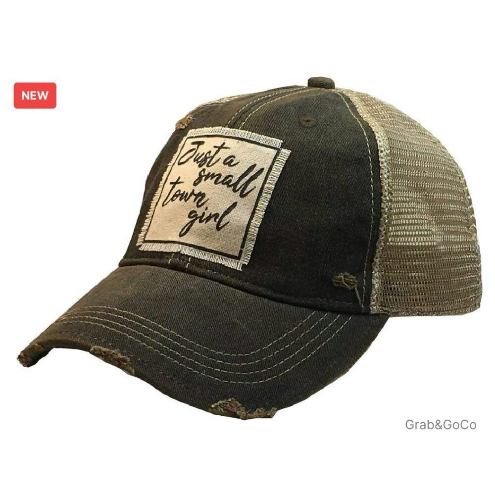 Distressed Trucker Baseball Cap Funny Saying Vintage Style Adjustable Snapback